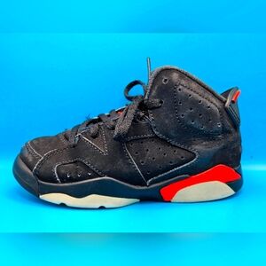 *READ DESCRIPTION* Nike Air Jordan 6 Retro Infrared Black Size 12C Toddler Kids